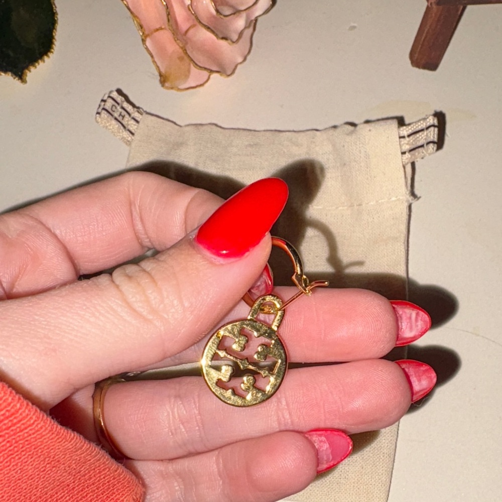 Tory Burch Gold Earrings - Picture 3 of 3